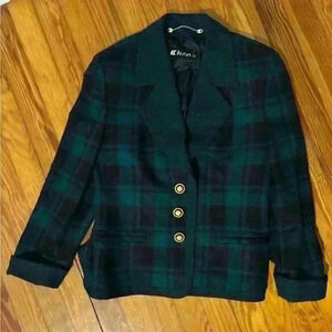 Kuhn Wool Paid Blazer Womens Made In Germany Sz 38